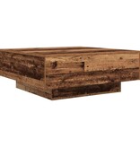 VidaXL Salontafel Oud hout Blauw 80 x 80 x 31 cm Bewerkt hout
