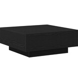 VidaXL Salontafel Zwart eiken 80 x 80 x 31 cm Bewerkt hout