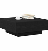 VidaXL Salontafel Zwart eiken 80 x 80 x 31 cm Bewerkt hout