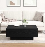 VidaXL Salontafel Zwart eiken 80 x 80 x 31 cm Bewerkt hout