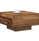 VidaXL Salontafel Oud hout 55 x 55 x 31 cm Bewerkt hout
