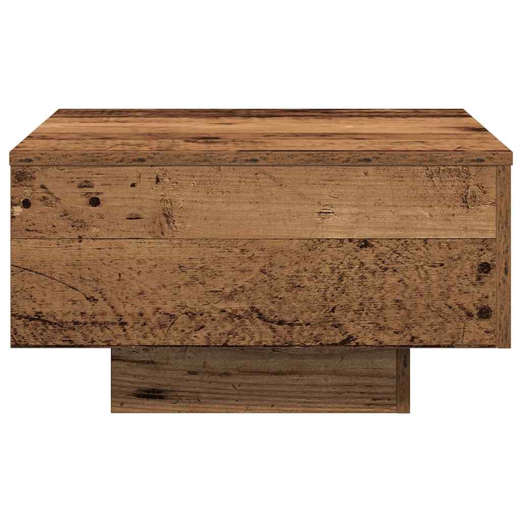 VidaXL Salontafel Oud hout 55 x 55 x 31 cm Bewerkt hout