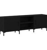 VidaXL TV-kast Zwart eiken 150 x 30 x 50 cm Bewerkt hout