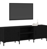 VidaXL TV-kast Zwart eiken 150 x 30 x 50 cm Bewerkt hout