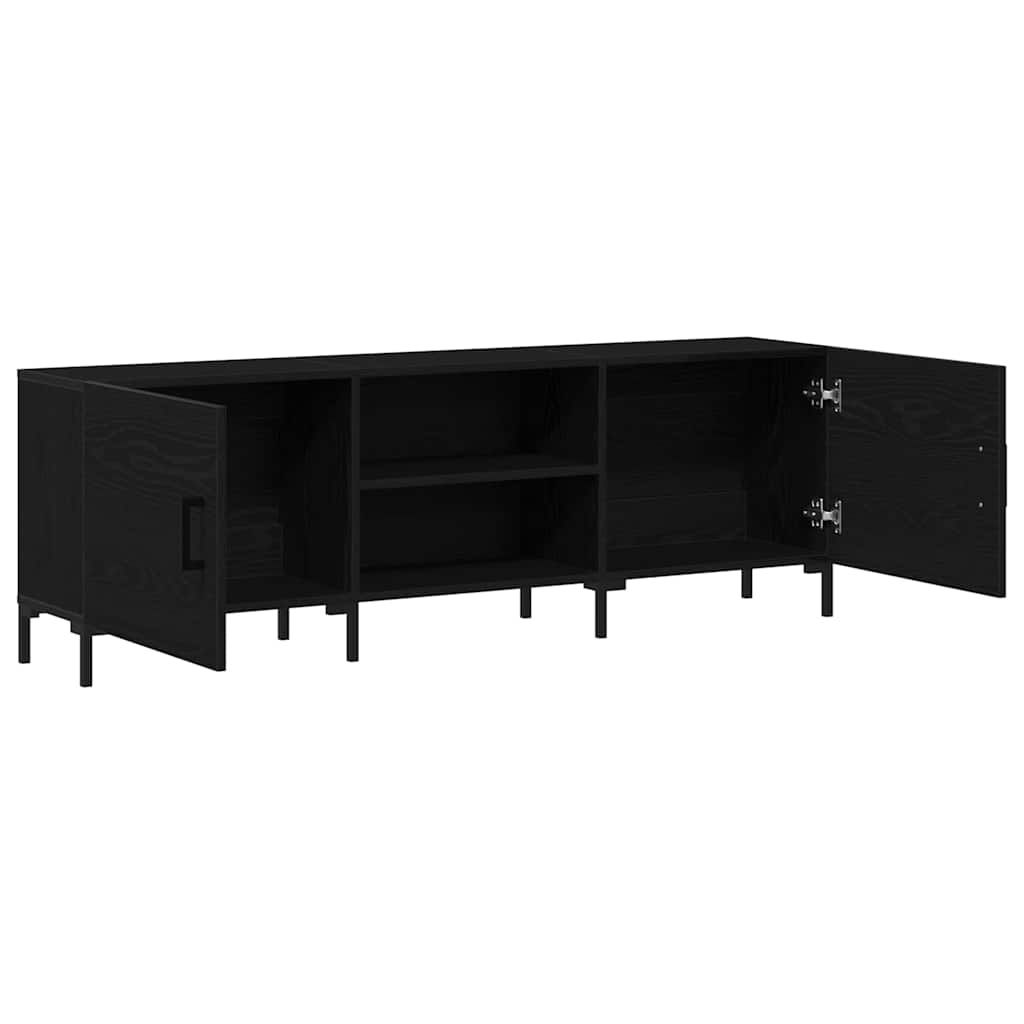 VidaXL TV-kast Zwart eiken 150 x 30 x 50 cm Bewerkt hout