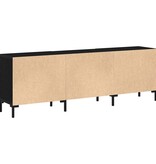 VidaXL TV-kast Zwart eiken 150 x 30 x 50 cm Bewerkt hout