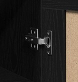 VidaXL Wandkast Zwart eiken 69.5 x 34 x 90 cm Bewerkt hout