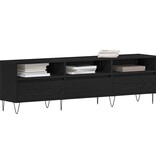 VidaXL TV-kast Zwart eiken 150 x 30 x 44.5 cm Bewerkt hout