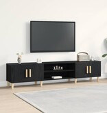 VidaXL Tv-kast Zwart eiken 180 x 31,5 x 40 cm Bewerkt hout