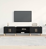 VidaXL Tv-kast Zwart eiken 180 x 31,5 x 40 cm Bewerkt hout