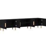 VidaXL Tv-kast Zwart eiken 180 x 31,5 x 40 cm Bewerkt hout