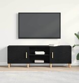 VidaXL Tv-kast Zwart eiken 150 x 30 x 50 cm Bewerkt hout