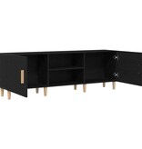 VidaXL Tv-kast Zwart eiken 150 x 30 x 50 cm Bewerkt hout
