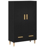 VidaXL Highboard met lade Zwart 70 x 31 x 115 cm Bewerkt hout