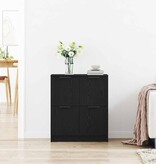 VidaXL Dressoir Zwart 60 x 30 x 70 cm Bewerkt hout