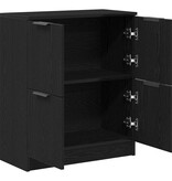 VidaXL Dressoir Zwart 60 x 30 x 70 cm Bewerkt hout