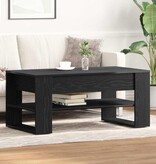 VidaXL Salontafel Zwart eiken 102 x 55 x 45 cm Bewerkt hout