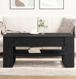 VidaXL Salontafel Zwart eiken 102 x 55 x 45 cm Bewerkt hout