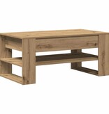 VidaXL Salontafel artisanaal eikenkleurig 102 x 55 x 45 cm