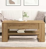 VidaXL Salontafel artisanaal eikenkleurig 102 x 55 x 45 cm
