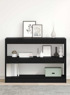 VidaXL Boekenkast Zwart eiken 100 x 30 x 72 cm Bewerkt hout