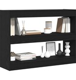 VidaXL Boekenkast Zwart eiken 100 x 30 x 72 cm Bewerkt hout