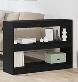 VidaXL Boekenkast Zwart eiken 100 x 30 x 72 cm Bewerkt hout