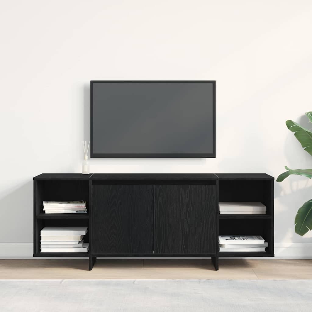VidaXL TV-stand Zwart 120 x 30 x 40.5 cm Bewerkt hout