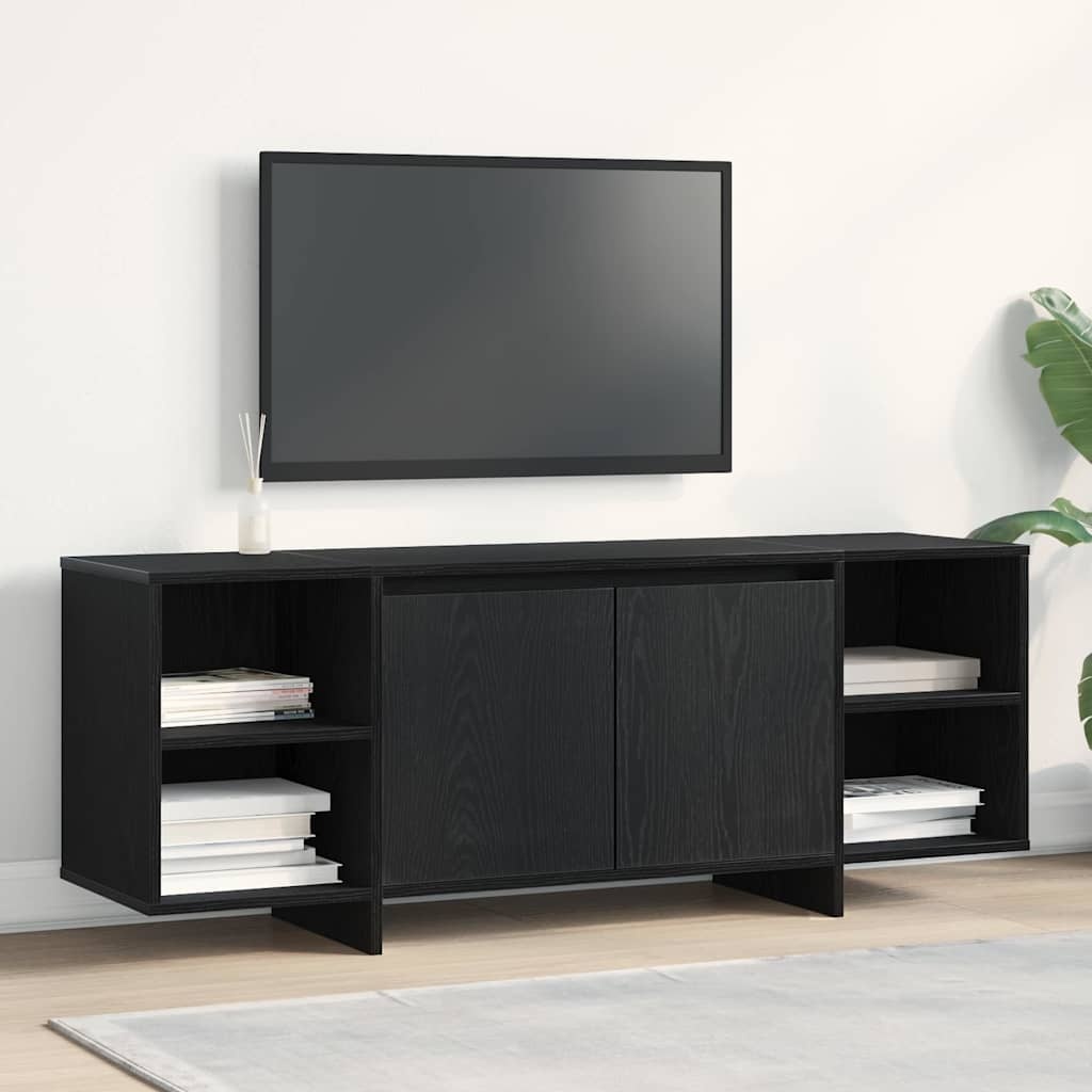 VidaXL TV-stand Zwart 120 x 30 x 40.5 cm Bewerkt hout