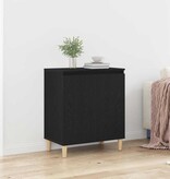 VidaXL Dressoir Zwart 60 x 35 x 70 cm Bewerkt hout