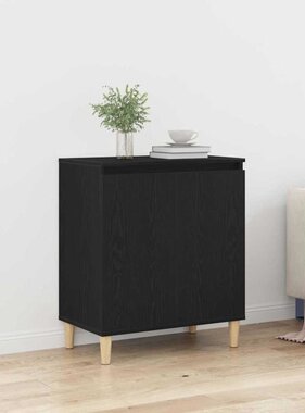 VidaXL Dressoir Zwart 60 x 35 x 70 cm Bewerkt hout