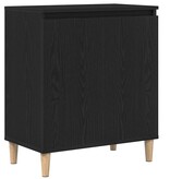 VidaXL Dressoir Zwart 60 x 35 x 70 cm Bewerkt hout