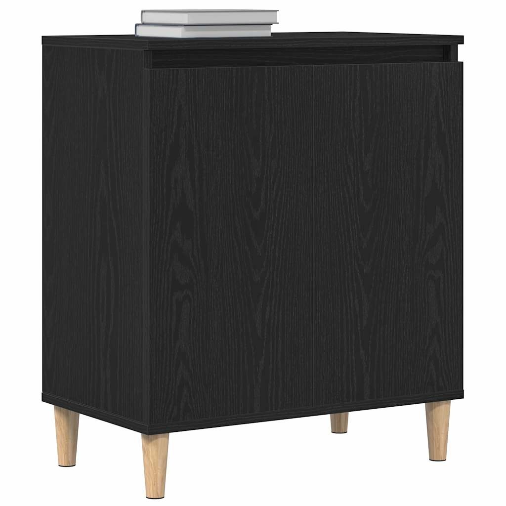 VidaXL Dressoir Zwart 60 x 35 x 70 cm Bewerkt hout