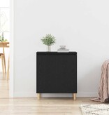 VidaXL Dressoir Zwart 60 x 35 x 70 cm Bewerkt hout