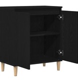 VidaXL Dressoir Zwart 60 x 35 x 70 cm Bewerkt hout