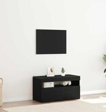 VidaXL TV-kast Zwart 75 x 35 x 40 cm Bewerkt hout