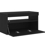 VidaXL TV-kast Zwart 75 x 35 x 40 cm Bewerkt hout