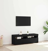 VidaXL TV-kast 2 pcs Zwart 60 x 35 x 40 cm Bewerkt hout