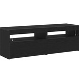 VidaXL TV-kast 2 pcs Zwart 60 x 35 x 40 cm Bewerkt hout