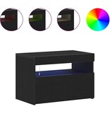 VidaXL TV-kast 2 pcs Zwart 60 x 35 x 40 cm Bewerkt hout