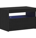 VidaXL TV-kast 2 pcs Zwart 60 x 35 x 40 cm Bewerkt hout