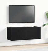 VidaXL TV-kasten Zwart eiken 80 x 30 x 30 cm Bewerkt hout