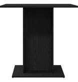 VidaXL Eettafel Zwart Eiken 80x80x75 cm Bewerkt Hout