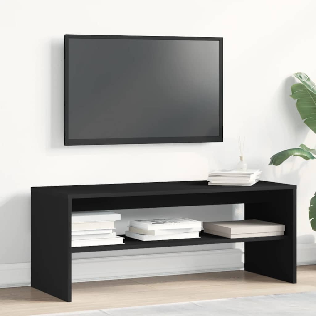 VidaXL Tv-meubel 100x40x40 cm bewerkt hout zwart