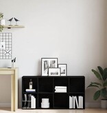 VidaXL Boekenkast Zwart Eiken 66x30x130 cm Engineered Wood