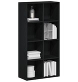 VidaXL Boekenkast Zwart Eiken 66x30x130 cm Engineered Wood
