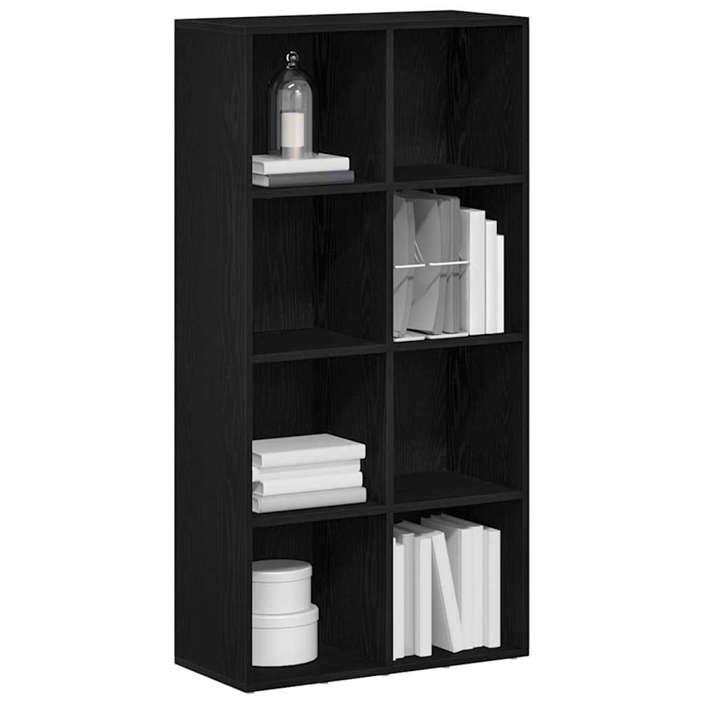 VidaXL Boekenkast Zwart Eiken 66x30x130 cm Engineered Wood