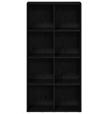 VidaXL Boekenkast Zwart Eiken 66x30x130 cm Engineered Wood