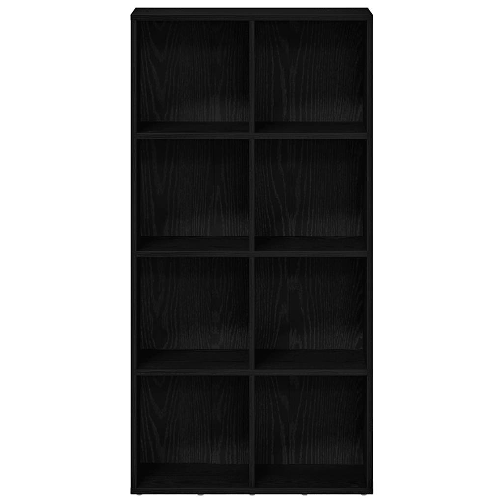 VidaXL Boekenkast Zwart Eiken 66x30x130 cm Engineered Wood