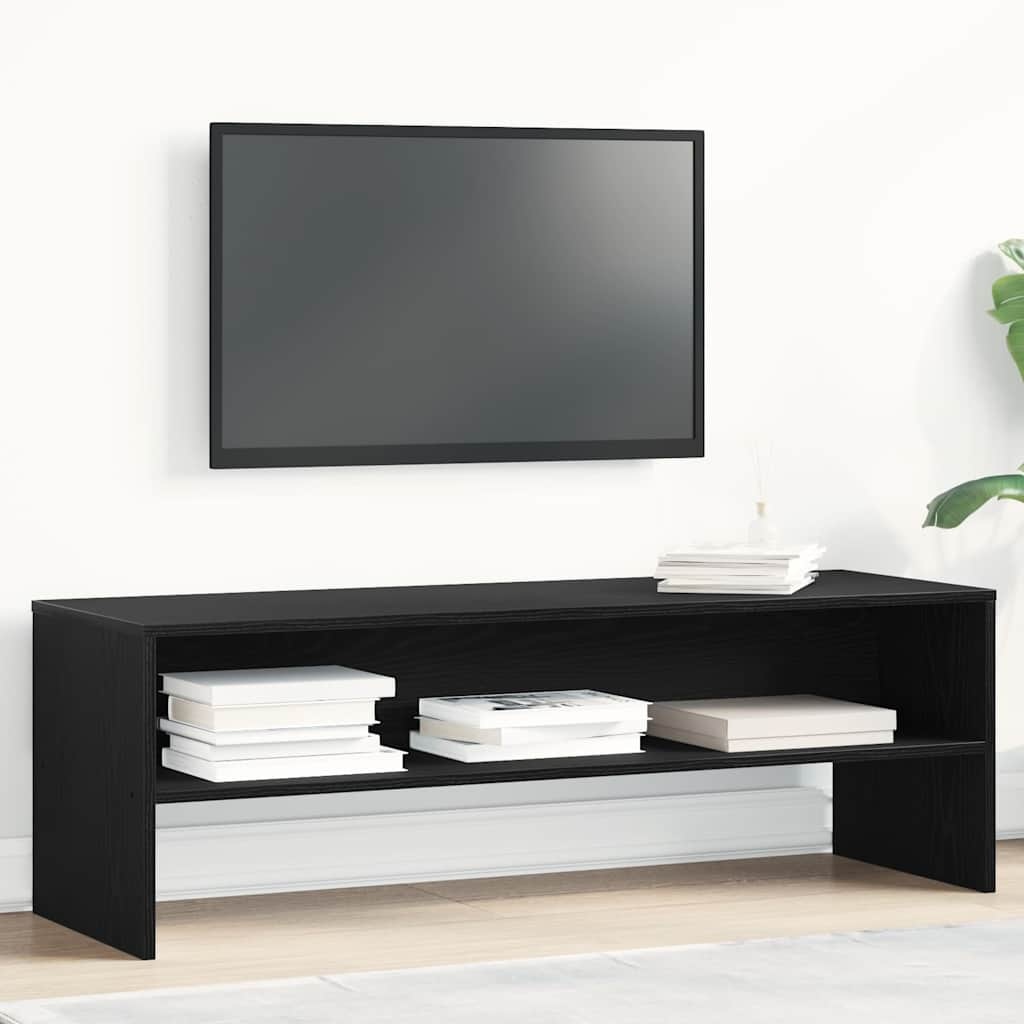VidaXL TV-meubel 120x40x40 cm spaanplaat zwart eikenkleurig